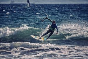 boy practicing kitesur Tarifa