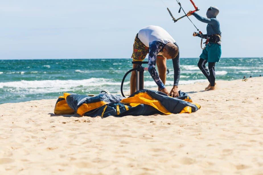 kitesurf en la playa